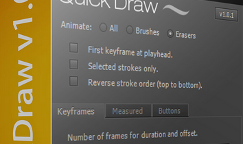 AE快速手绘手写文字脚本QuickDraw v1.0.1 (Aescripts)