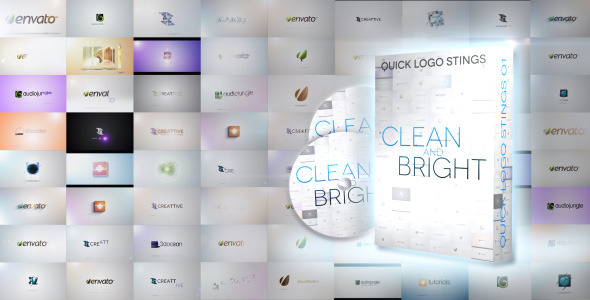 14种清新LOGO标志演绎Videohive Quick Logo Sting Pack