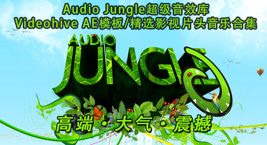 Videohive 模板中常用的 Audio jungle 音频素材片头背景音乐