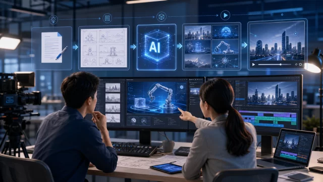企业AI视频制作流程怎么做？从脚本到成片的五个关键步骤