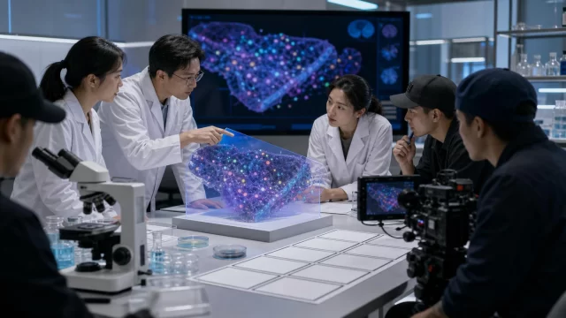 空间蛋白科研成果动画怎么做？把组织切片和蛋白表达讲清楚